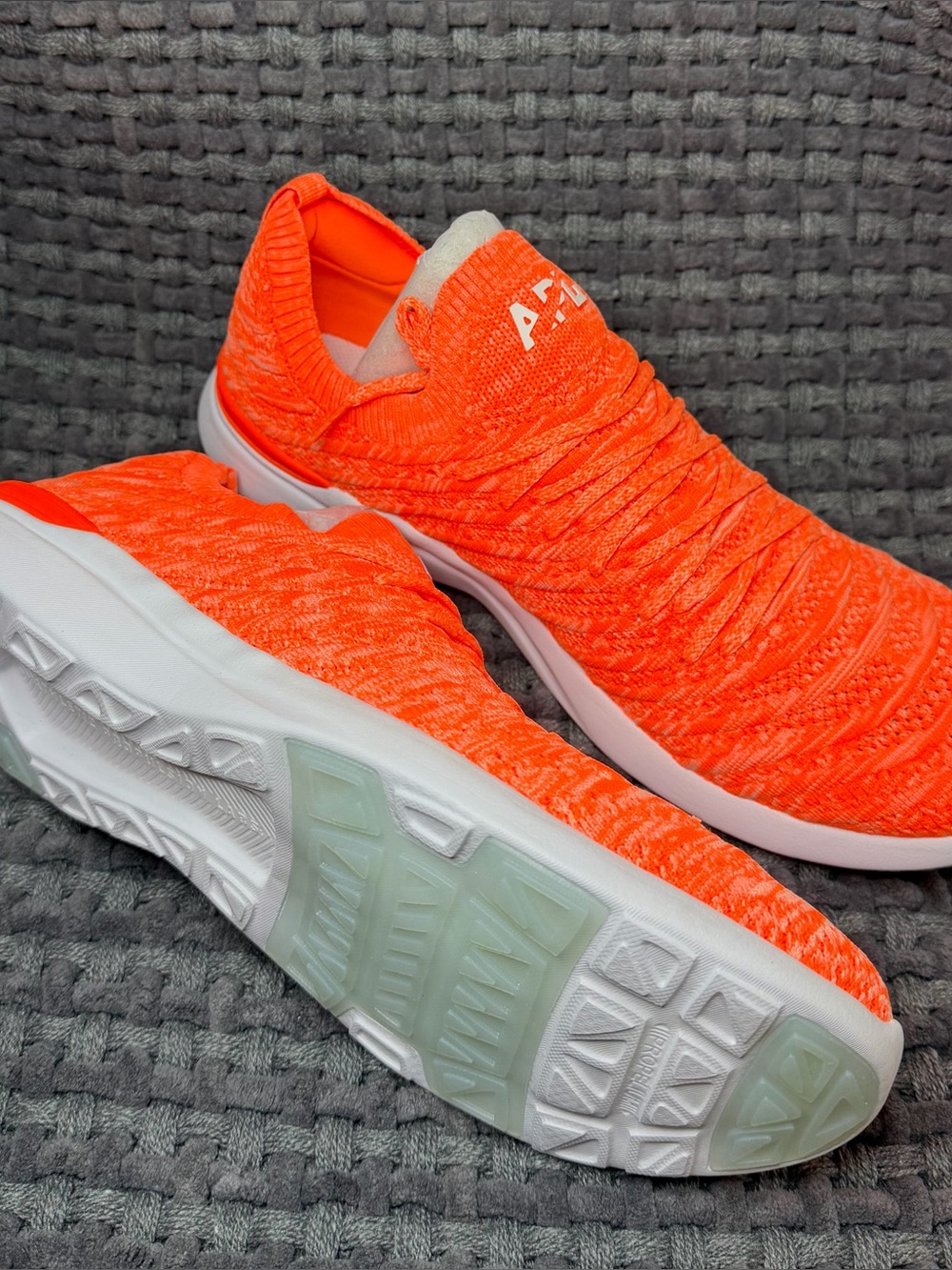 APL Men's Athletic Slip-On Running Shoes - Bright Orange